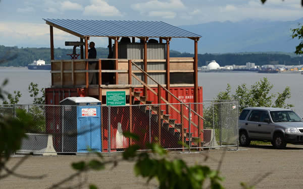 Curious Alaska: What are shipping containers with observation decks doing along the Anchorage waterfront?